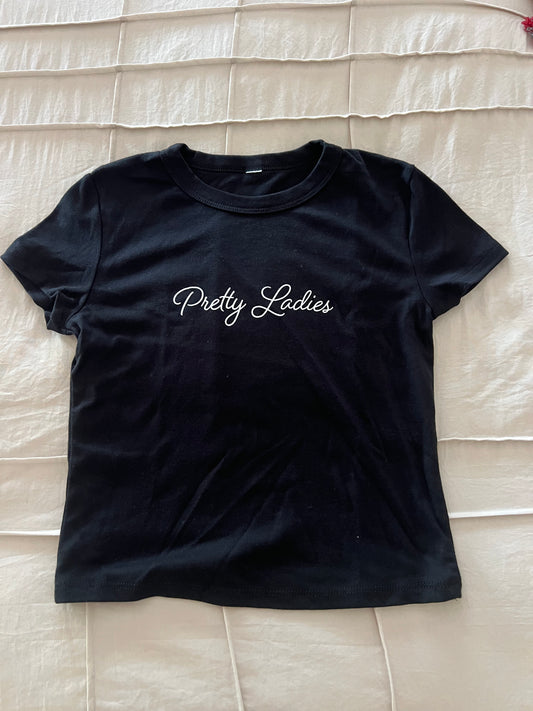 White & Black baby tee